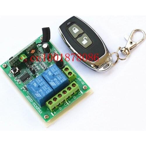 DC12V 24V 2CH Radio Controller RF Wireless Relay Remote Control Switch 315 MHZ 433 MHZ Transmitter Receiver New
