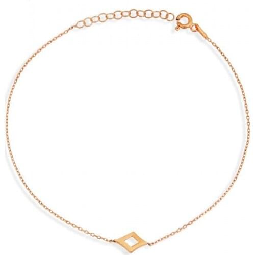 Argentum Concept- Dörtgen Motif Silver Anklets