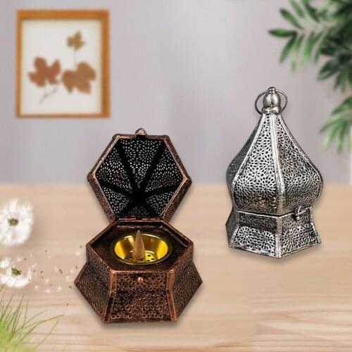 Middle East Vintage Hollow Metal Incense Burner Arabian Censer Burner Incense Cones Holder Aroma Diffuser Evaporator Home Decor