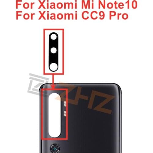 2pcs for Xiaomi Mi Note 10 Camera Glass Lens for Xiaomi CC9 Pro Back Rear Camera Glass Lens with Glue Replacement Repair Parts