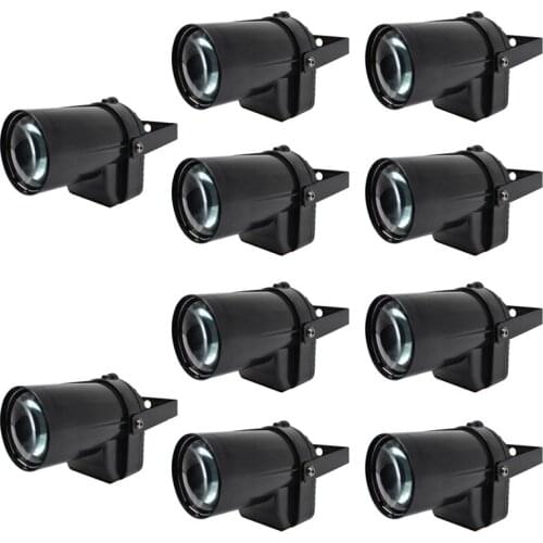 10pcs 3W 200-220LM LED SpotLight DJ KTV Party Dsico Xmas LED Lighting LED Spot Light Mounted Pinspot Stage Beam Lamp