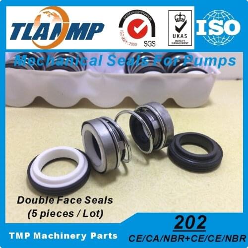 202-19 Double Face TLANMP Mechanical Seals (Material: CA-CE CA-CE-NBR) |202 Unbalanced Single Spring Dual Seal for Pumps