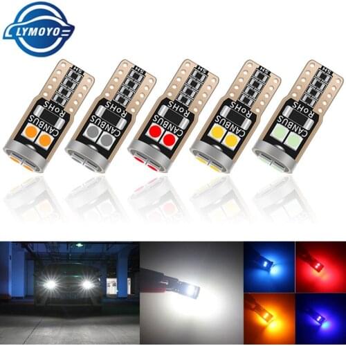 4PC Canbus LED T10 W5W LED Car Interior light 194 501 6SMD 3030LED Instrument Lights bulb Wedge Clearance Light error Free 12V