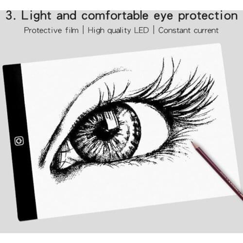 A4 LED Digital ie Pad Drawing Tablet USB LED Light Copy Board Electronic Art Graphic Writing Painting Table