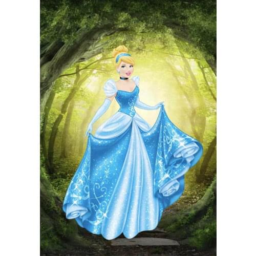 Disney Cartoon Princesses Rapunzel Belle Ariel DIY 5D Diamond Painting Embroidery Full Dill Mosaic Home Wall Decor Gift