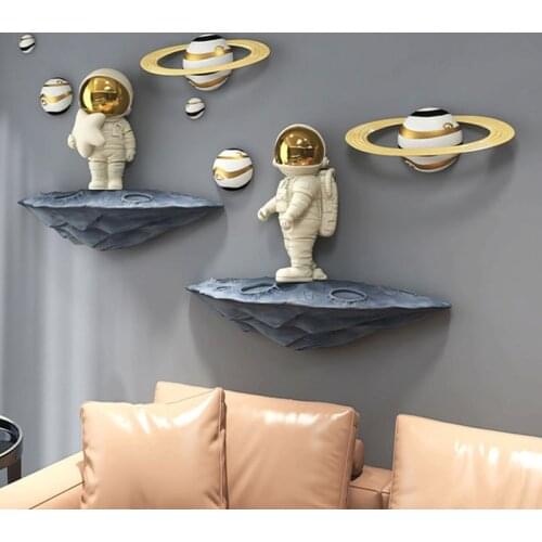 Home Decor Astronaut Pendant Nordic Living Room TV Background Wall Decoration Creative Childrens Room Bedroom Bedside Ornaments