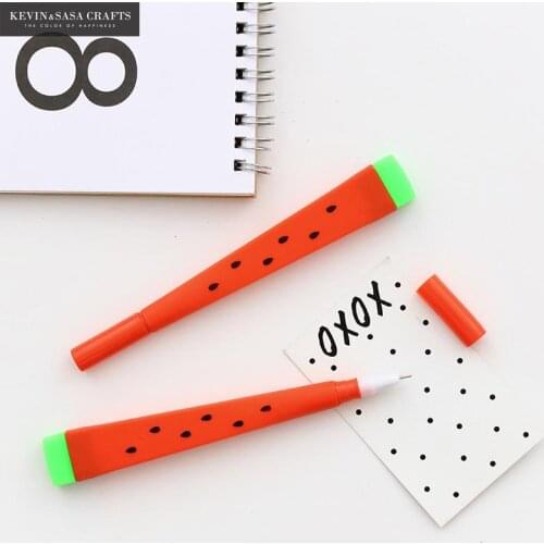 3Pcs Fruits Gel Pen Cute Pen Stationary Kawaii School Supplies Gel Ink Pen School Stationary Office Suppliers Pen School Tools