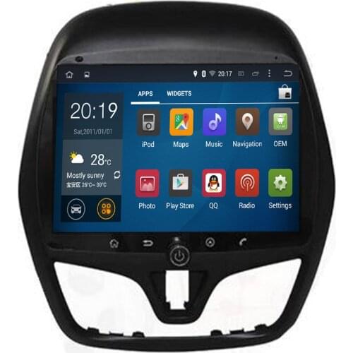 HD 9" Original Android 10 Car DVD for Chevrolet New Spark 2015 2016 2017-2019 Support Steering wheel control stereo Audio Video