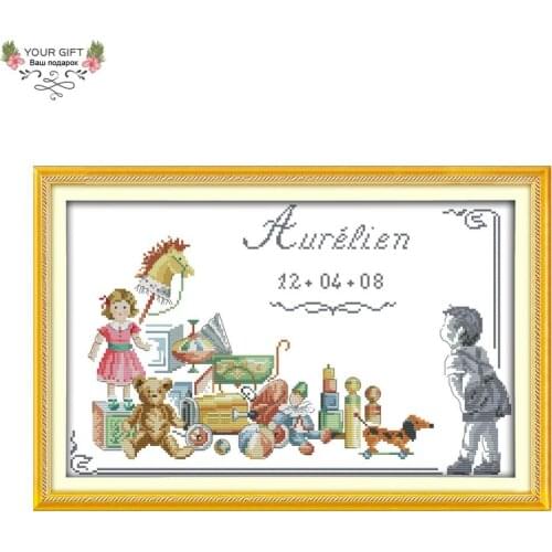 Joy Sunday RA031 14CT 11CT Counted and Stamped Home Decor Memory Of Childhood Needlepoint Needlework Embroidery Cross Stitch kit