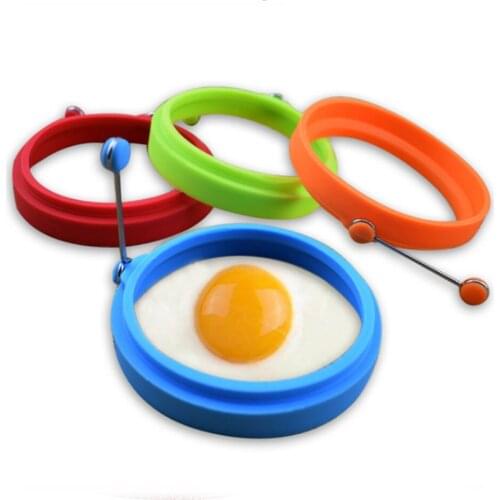 Egg Pancake Ring Nonstick Pancake Maker Mold Silicone Egg Cooker fried egg shaper Omelet Moulds for Kitchen Baking Accessories