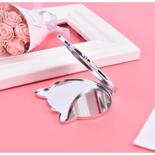 1Pc Compact Makeup Mirror Cosmetic Magnifying Round Pocket Make Up Mirror for Purse Travel Bag Home Office Mirror