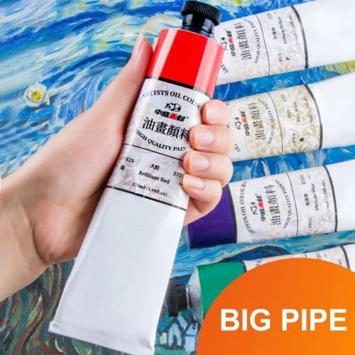 Oil Paint 170 ml Single Aluminum Tube Painting Ink Pigment For Oil Painting Art Supplies Beginner Paint
