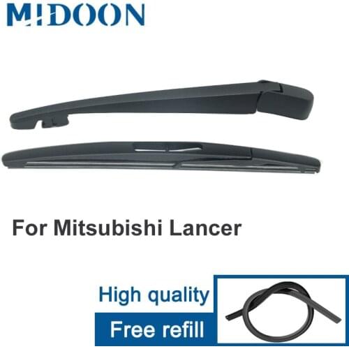 MIDOON Wiper 14" Rear Wiper Blade & Arm Set For Mitsubishi Lancer 2007 - 2014 Windshield Windscreen Rear Window