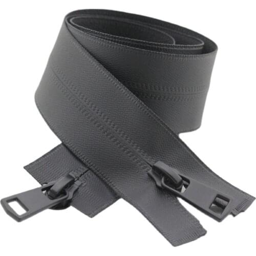 60/70/75/80/90/100/120/150cm 5# Invisible Zipper Waterproof for Sports Jacket Double Slider Material DIY Clothing Accessories