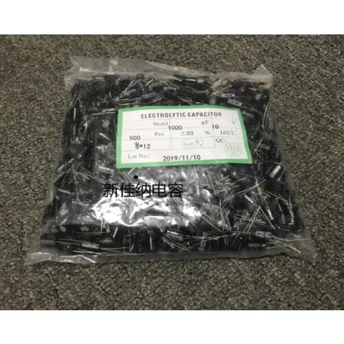 Xinyuan 20P / LOT 1000UF/10V volume 8 * 12MM 1000 microfarads 10 -volt line of aluminum electrolytic capacitors DIP