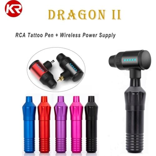 Newest Tattoo Pen Tattoo Kits Rotary Machine Gun Mabuchi Motor Strong Quiet Wireless Tattoo Power Supply Permanent Makeup Pen