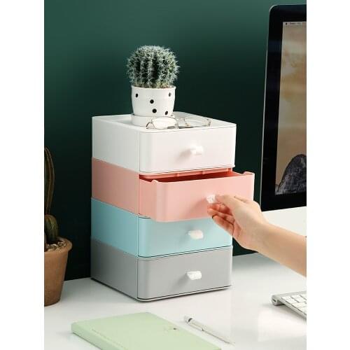Desktop Drawer Storage Box Office Cosmetics Locker Casket Desk Shelf Dormitory Fantastic