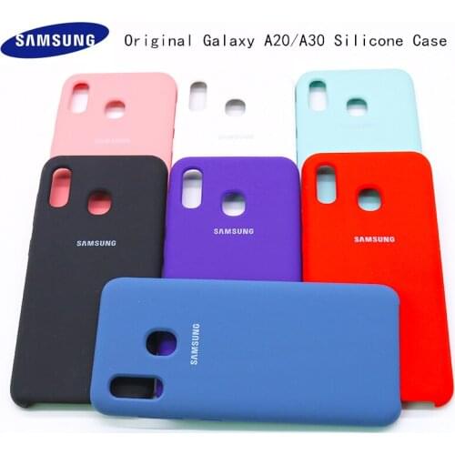Samsung A20 Case Original Liquid Silicone Soft Protection Back Cover Samsung Galaxy A20 A30 Case Silky Soft-Touch Back cover