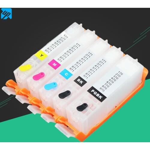 5pcs 570 571 PGI-570 CLI-571 refillable ink cartridge For canon Canon PIXMA TS6050 TS6051 TS6052 TS5050 TS5051 TS5052 TS5053