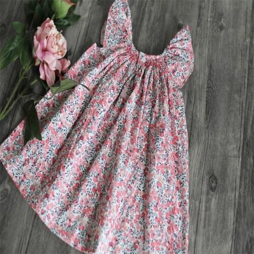 Baby Girls Dresses Clothes 2020 New Sweet Summer Baby Dresses Embroidered Floral Cotton Dress Clothing