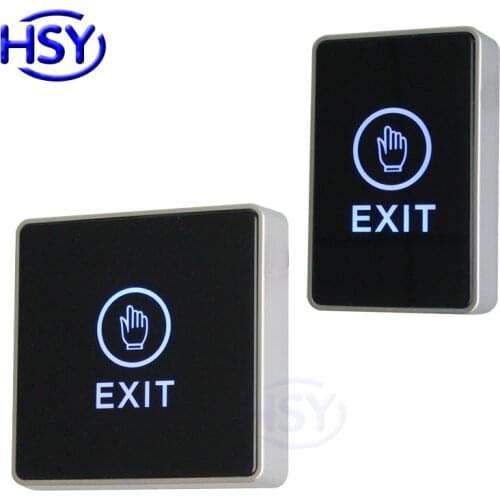 Touch Exit Button Infrared Contactless Door Release Push Switch for Access Control System Electric Magnetic Lock