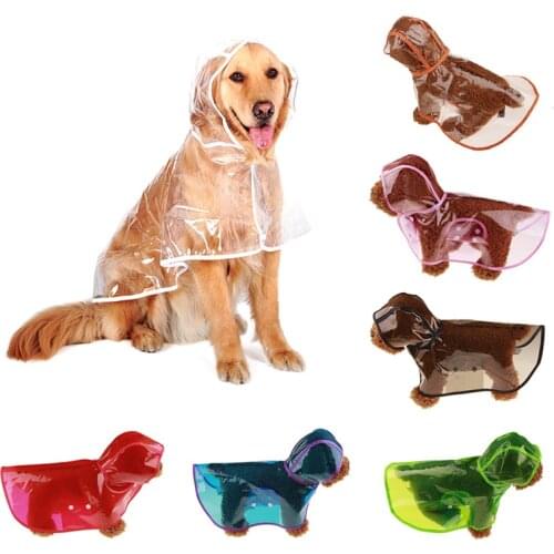 XS-6XL Dog Raincoat Small Medium Big Sized Dogs Pet Waterproof Clothing Jacket Clothes Puppy Casual Wear