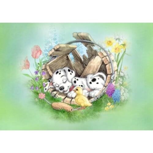 Yujohom Full Drill Diamond Painting Dalmatian Duck 5D Diamond Embroidery Needlework Cross Stitch Mosaic Kits Home Decor Crafts