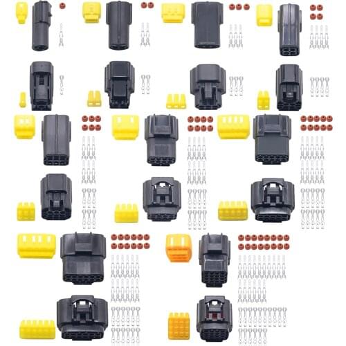 5 sets 2/3/4/6/8/10 Pin Way Waterproof Wire Connector Plug Car Auto Sealed Electrical Set Car Truck connect