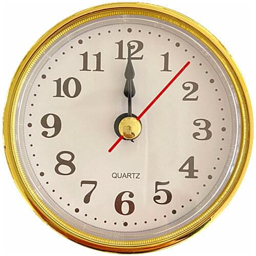 NEW 5PCS Diameter 65mm Gold Fit-Up Quartz Insert Clock DIY Battery Clock Accessories Replacement