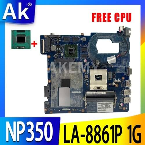Akemy QCLA4 LA-8861P MAIN BOARD For Samsung NP350 NP350V5C 350V5X Laptop motherboard BA59-03397A HM70 1GB-GPU Free CPU