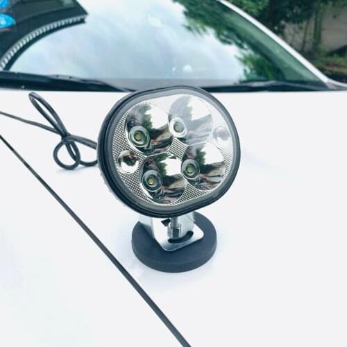 40w Led Emergency Rescue Search Car light Outdoor Fishing Hunting Spot beam Work light Offroad headlights Magnet + On/off Wiring