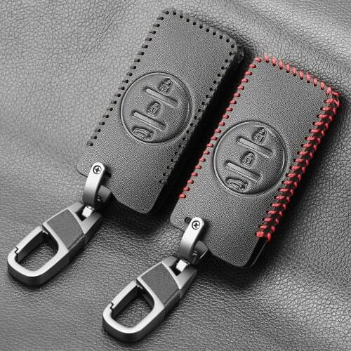 Fashion Top Layer Leather Car Key Cover Case Shell For Chery Tiggo 8 Arrizo 5 pro gx 5x eQ7 Chery tiggo 7 Pro 2020 Accessories