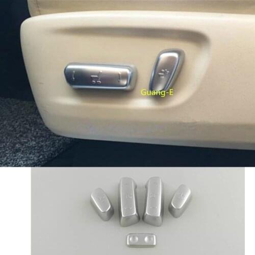 Car Styling Cover ABS Matte Seat Adjustment Knob Button Switch Trim For Toyota Alphard Vellfire 2016 2017 2018 2019