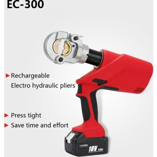 Electric Hydraulic Pliers Portable Lithium Battery Plug-In Copper-Aluminum Terminal Crimping Pliers 16-300 Square Equipment Tool