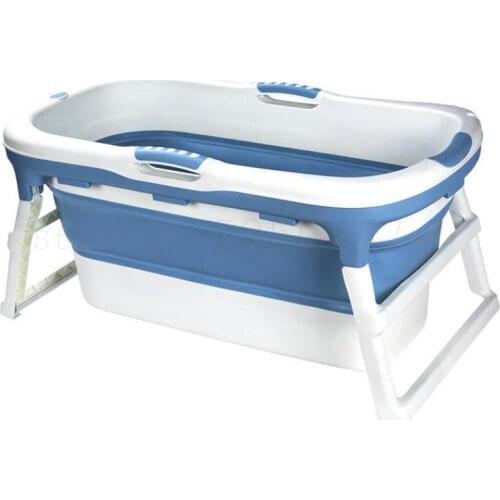 256 Adult Bath Bucket Folding Bath Barrel Silica Gel Bath Full-body Thickening Bath Tank Constant Thermal Insulation Full-body