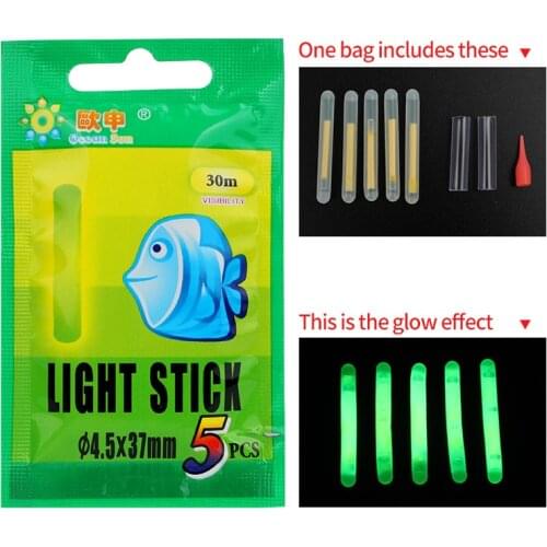 5pcs/25pcs/50pcs Fluorescent light stick for fishing firefly fishing fishing buoy，Fluorescent floating light