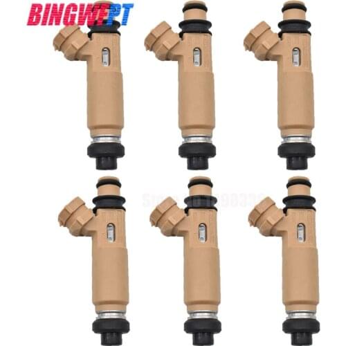 6Pc Fuel Injector Nozzle for Toyota Camry Rav4 Avensis Corona Carina Celica Caldina Nadia Gaia Mark 23250-74170 23209-74170