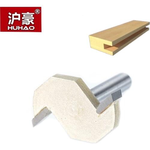 HUHAO 1pcs 1/4" Shank T type slotting cutter woodworking tool 2 Flute router bits for wood Rabbeting Bit endmill milling cutter