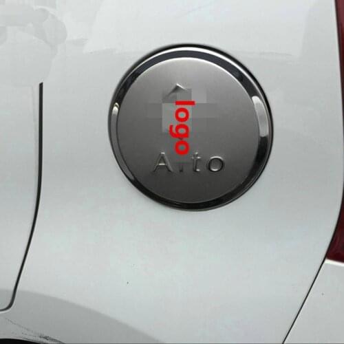 Stainless steel fuel cap tank cover for Suzuki Alto 2009-16,Free shipping car-styling oil tank trim protect decorat stickers