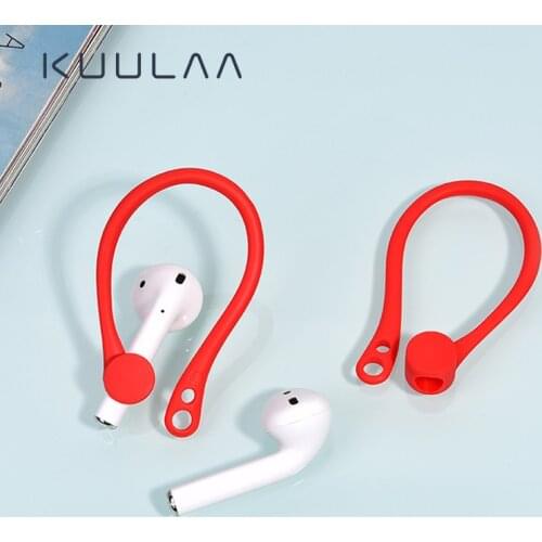 KUULAA Anti Lost Hook for AirPods Pro Earphone Strap Accessories Protective Earhooks Holder Soft Silicone Secure Fit Hooks