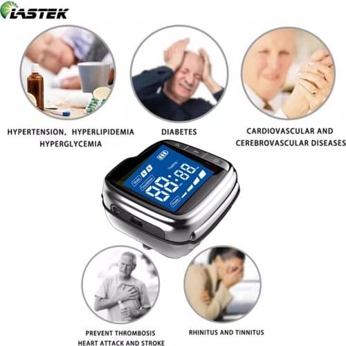 Medical Watch Blood Nasal Treatment Semiconductor Laser Physiotherapy 650nm Light Wave Health Care Lower Blood Pressure