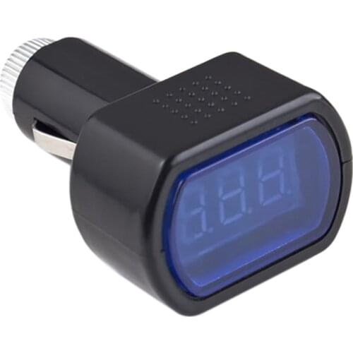 Mini Car Charging Voltmeter/Digital Display Car Voltage Detector/Battery Voltmeter Monitor