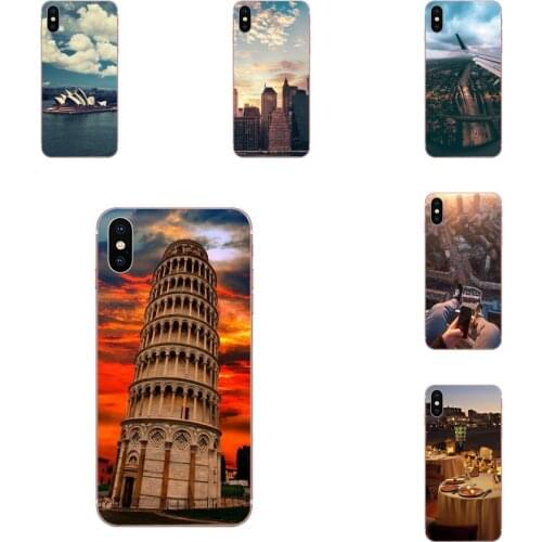 Soft Transparent Shell Case Urban Street View Cityscape Sunset For HTC U11 Life Capa U11 Plus U 11 U12 Life