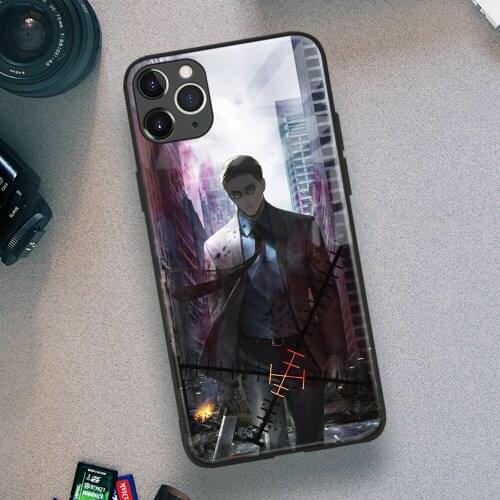Kento Nanami Jujutsu Kaisen Anime Soft TPU Glass Phone Case for IPhone SE 6s 7 8 Plus X Xr Xs 11 12 Mini Pro Max Samsung Redmi