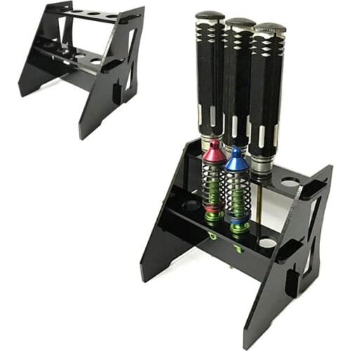 RC Screwdriver Shelf Tools Kit Stand Holder FPV Tool Storage Rack 8 Holes for RC Car Boat Helicopter Quadcopter Drone