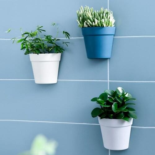 Wall Hanging Planter Durable Wall-mounted Plant Flower Pot Plant Holder Vase Hanger for Home Office Wall Decoration