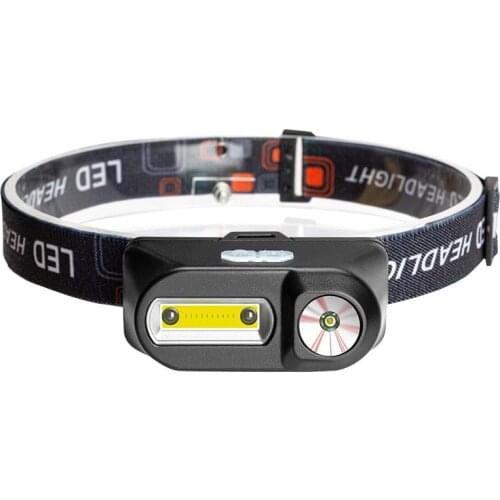 New Induction Headlight USB Charging Major Headlamp Outdoor Waterproof Fishing Headlight Mini Cob Headlight Night running Night