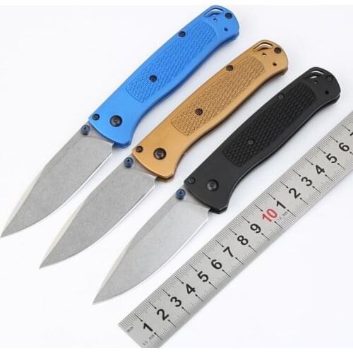 Butterfly In Knife BM535 Pocket Folding Knife 5cr15mov Blade Aluminum Alloy Handle Tactical Hunting Fishing EDC Survival Tool