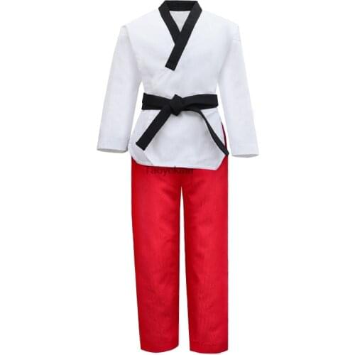 Professonal Adult Children Taekwondo Cltothing Male Female Taekwondo Training Dobok uniform Martial Arts Set 110-190cm