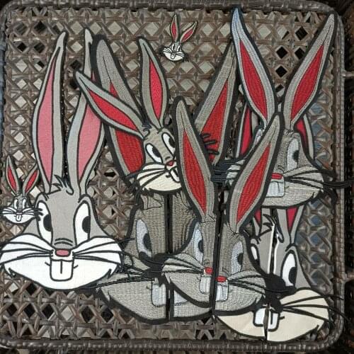 Garment accessory large embroidery big rabbit cartoon patches for clothing PA-3423